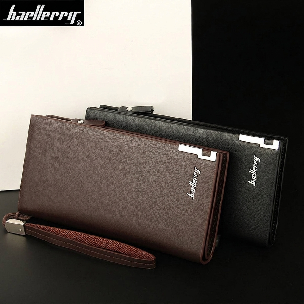 Balenberry Men’s Long Wallet – Premium  Purse with 12 Card Slots